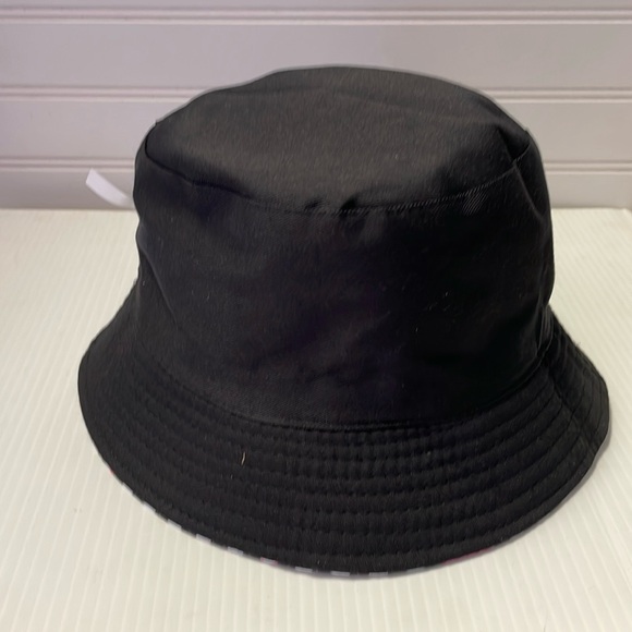 Pink Flamingos 🦩 & Striped Multicolored Reversible Cotton Bucket Hat - Picture 11 of 12